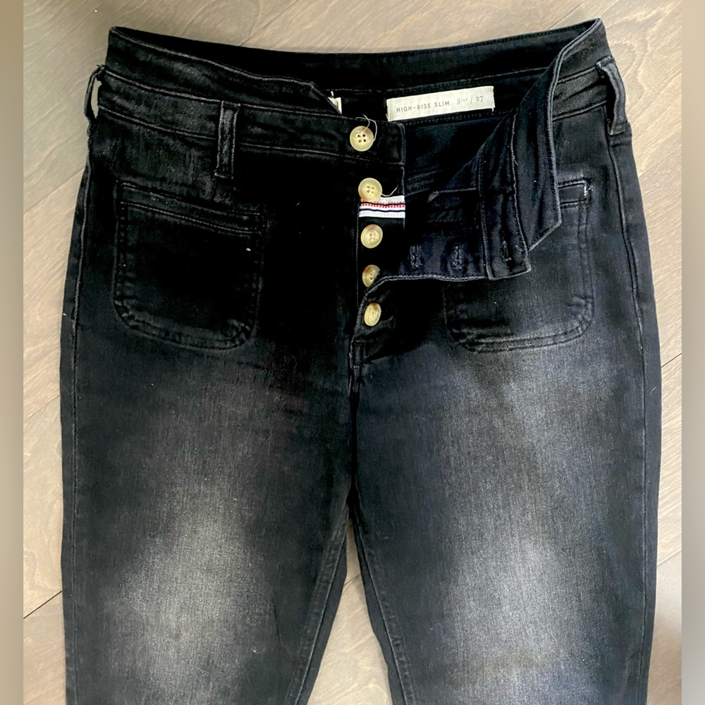 Anthropologie High-Rise Straight Jeans